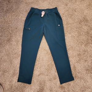 Figs Yola Skinny 2.0 scrub pants Caribbean Blue